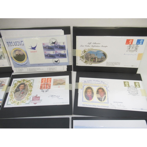 681 - Collection of 54 signed Benham FDC's, 1 other signed FDC and a Benham Henry VIII & his Six Wives Med... 