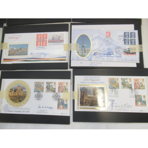 681 - Collection of 54 signed Benham FDC's, 1 other signed FDC and a Benham Henry VIII & his Six Wives Med... 