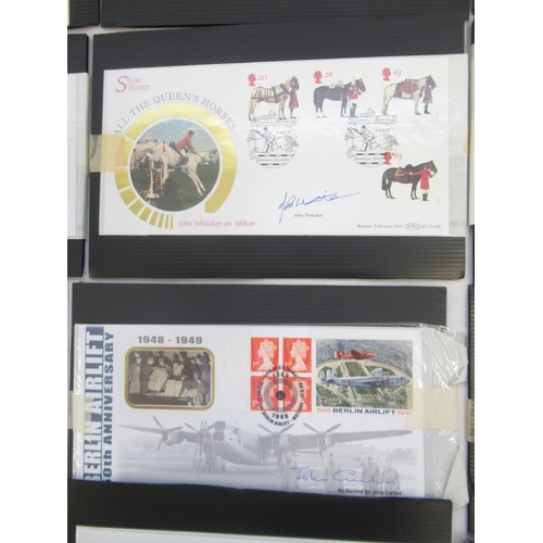 681 - Collection of 54 signed Benham FDC's, 1 other signed FDC and a Benham Henry VIII & his Six Wives Med... 