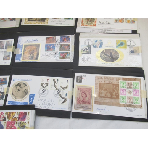 681 - Collection of 54 signed Benham FDC's, 1 other signed FDC and a Benham Henry VIII & his Six Wives Med... 