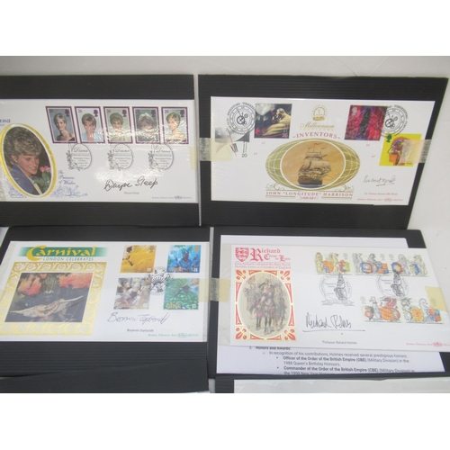 681 - Collection of 54 signed Benham FDC's, 1 other signed FDC and a Benham Henry VIII & his Six Wives Med... 