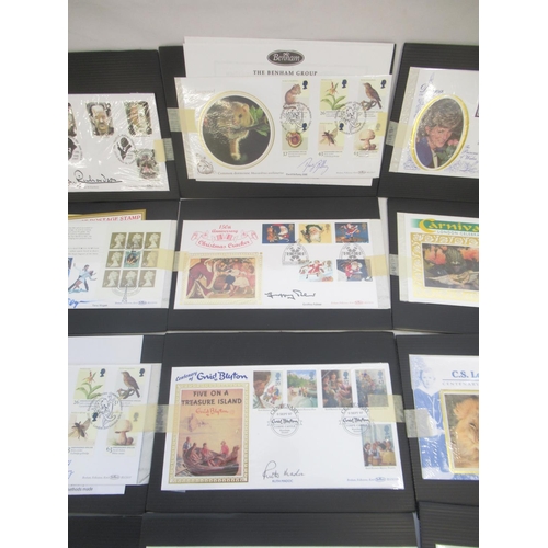 681 - Collection of 54 signed Benham FDC's, 1 other signed FDC and a Benham Henry VIII & his Six Wives Med... 