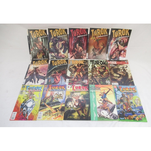 799 - Collection of Turok Dinosaur Hunter comics from Dynamite, Dark Horse Comics and Valiant (approx. 48)