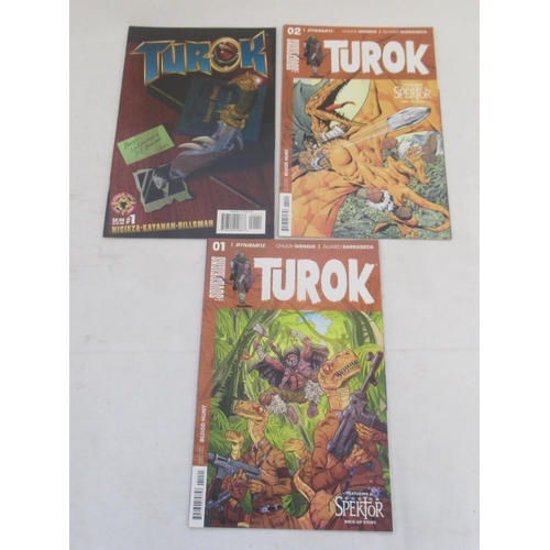 799 - Collection of Turok Dinosaur Hunter comics from Dynamite, Dark Horse Comics and Valiant (approx. 48)