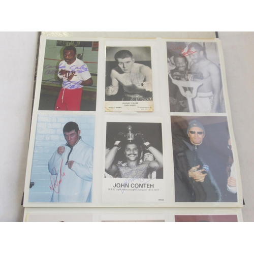 850 - Impressive one owner collection photo album cont. 352 signed photos and Lonsdale photos of Champion ... 