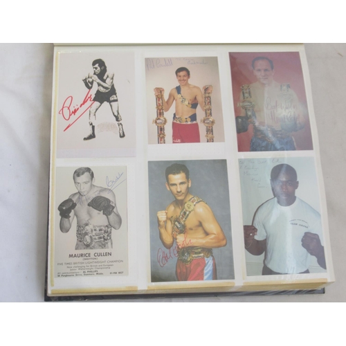 850 - Impressive one owner collection photo album cont. 352 signed photos and Lonsdale photos of Champion ... 