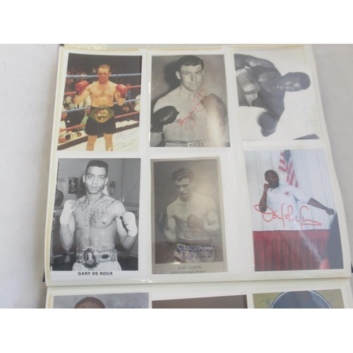 850 - Impressive one owner collection photo album cont. 352 signed photos and Lonsdale photos of Champion ... 