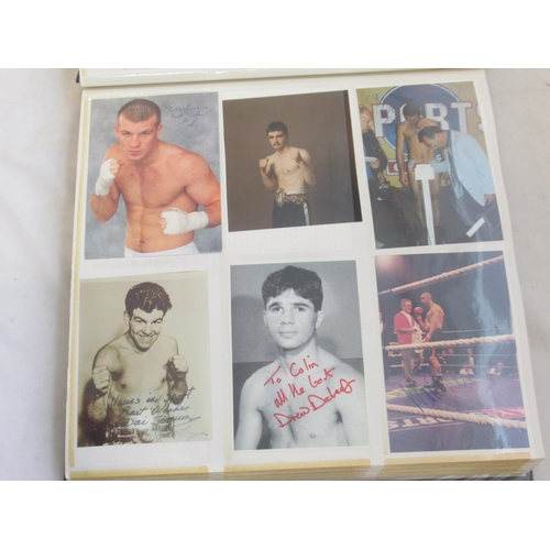 850 - Impressive one owner collection photo album cont. 352 signed photos and Lonsdale photos of Champion ... 