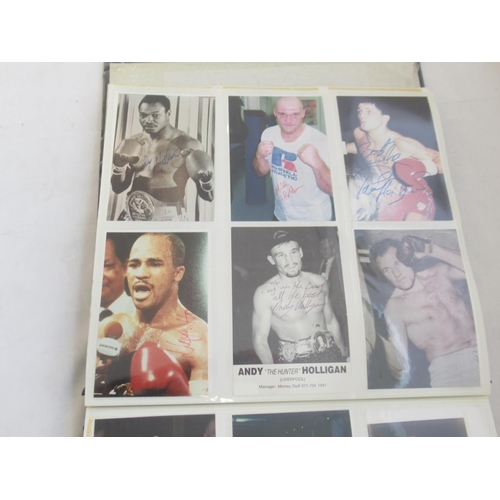 850 - Impressive one owner collection photo album cont. 352 signed photos and Lonsdale photos of Champion ... 