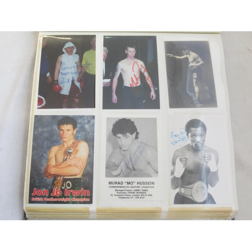 850 - Impressive one owner collection photo album cont. 352 signed photos and Lonsdale photos of Champion ... 