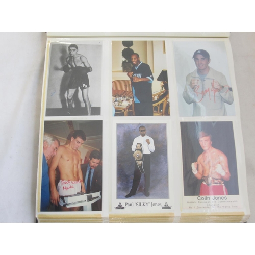 850 - Impressive one owner collection photo album cont. 352 signed photos and Lonsdale photos of Champion ... 