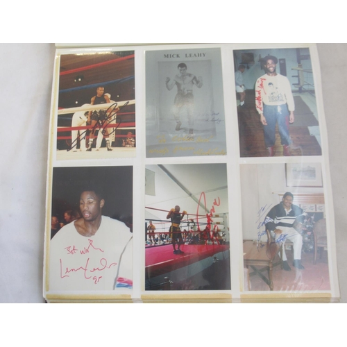 850 - Impressive one owner collection photo album cont. 352 signed photos and Lonsdale photos of Champion ... 