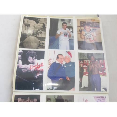 850 - Impressive one owner collection photo album cont. 352 signed photos and Lonsdale photos of Champion ... 