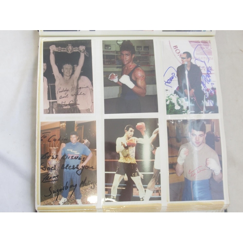 850 - Impressive one owner collection photo album cont. 352 signed photos and Lonsdale photos of Champion ... 