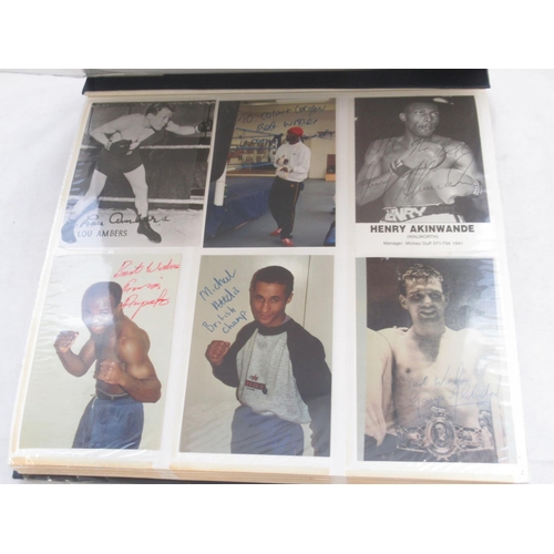 850 - Impressive one owner collection photo album cont. 352 signed photos and Lonsdale photos of Champion ... 