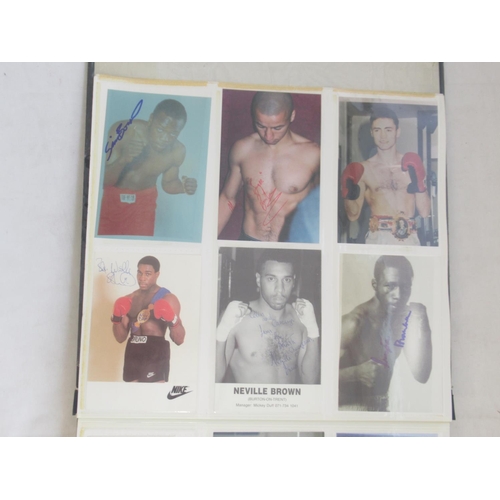 850 - Impressive one owner collection photo album cont. 352 signed photos and Lonsdale photos of Champion ... 