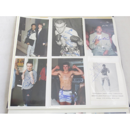 850 - Impressive one owner collection photo album cont. 352 signed photos and Lonsdale photos of Champion ... 