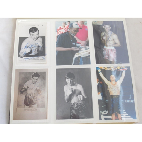 850 - Impressive one owner collection photo album cont. 352 signed photos and Lonsdale photos of Champion ... 