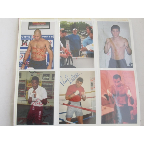 851 - Impressive one owner collection photo album cont. 360 signed photos and promoters cards of Champion ... 