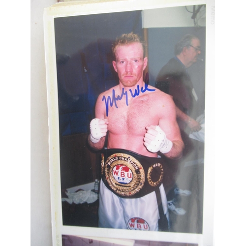 851 - Impressive one owner collection photo album cont. 360 signed photos and promoters cards of Champion ... 