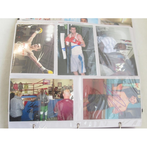 852 - Impressive one owner collection photo album cont. 367 signed photos of Champion and other Boxers, to... 