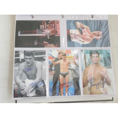 852 - Impressive one owner collection photo album cont. 367 signed photos of Champion and other Boxers, to... 