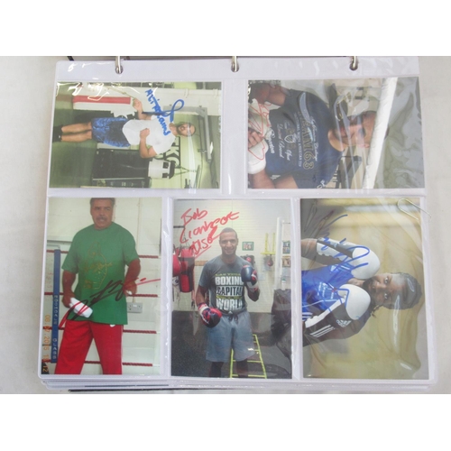 852 - Impressive one owner collection photo album cont. 367 signed photos of Champion and other Boxers, to... 