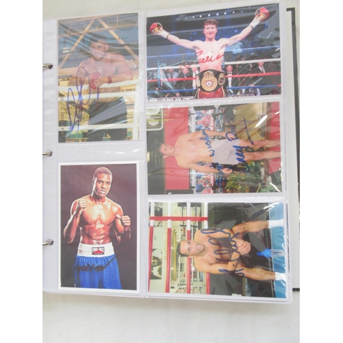 852 - Impressive one owner collection photo album cont. 367 signed photos of Champion and other Boxers, to... 