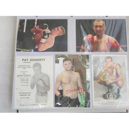 852 - Impressive one owner collection photo album cont. 367 signed photos of Champion and other Boxers, to... 