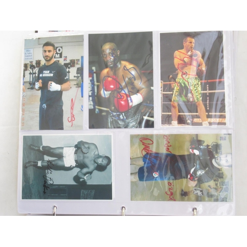 852 - Impressive one owner collection photo album cont. 367 signed photos of Champion and other Boxers, to... 