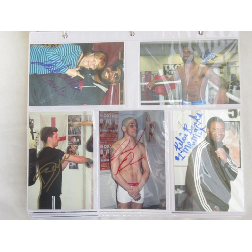 852 - Impressive one owner collection photo album cont. 367 signed photos of Champion and other Boxers, to... 