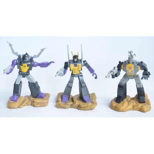 180 - Three Cold cast porcelain limited edition G1 Transformers Insecticon figures 1-3 statues by Hard Her... 