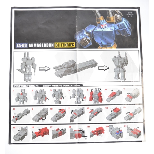 192 - Zeta Toys ZA-03 Armageddon Blitzkrieg oversize Transformer model in at least near mint condition, al... 