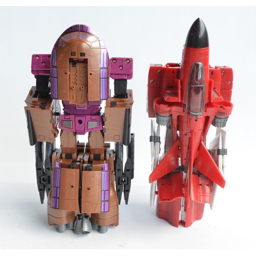 194 - Zeta Toys ZA-01 Armageddon Take-Off and ZB-01 Kronos Fly Fire Transformer models (both approx. 8.5