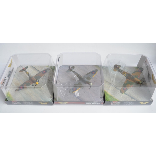 445 - Five 1/72 scale diecast WWII aircraft model sets from Corgi Aviation Archive to include limited edit... 