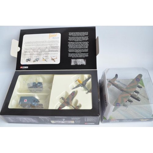 446 - Mixed lot to include limited edition 1/144 scale Corgi Aviation Archive AA99134 Avro Vulcan and HP V... 