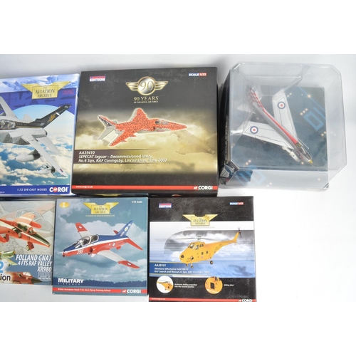 450 - Nine boxed 1/72 scale diecast Royal Air Force model aircraft from Corgi and 72 Aviation to include 2... 