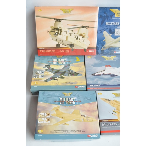 456 - Twelve 1/72nd scale RAF/RN aircraft models from Corgi and Hobbymaster, all models A/F although many ... 