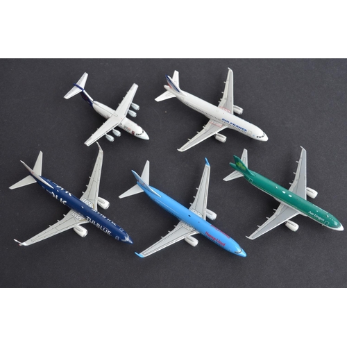 462 - Twenty two boxed 1/400 diecast European airlines themed civilian airliner models including highlydet... 