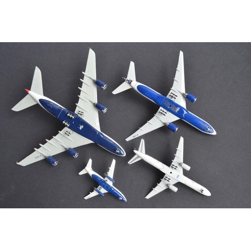 462 - Twenty two boxed 1/400 diecast European airlines themed civilian airliner models including highlydet... 