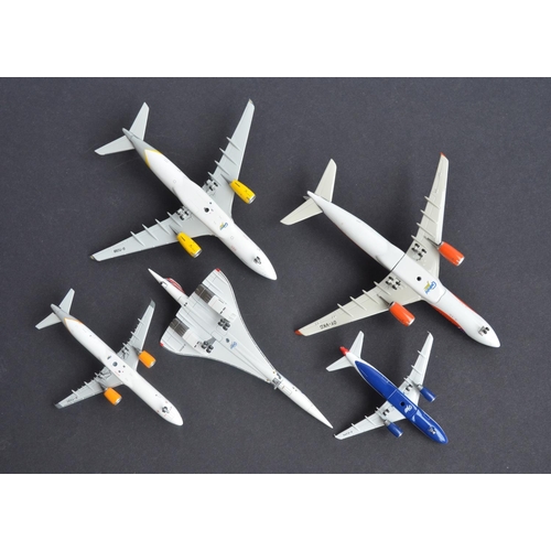 462 - Twenty two boxed 1/400 diecast European airlines themed civilian airliner models including highlydet... 