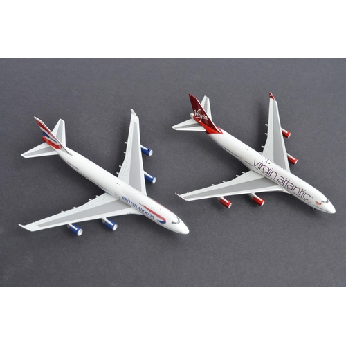 462 - Twenty two boxed 1/400 diecast European airlines themed civilian airliner models including highlydet... 