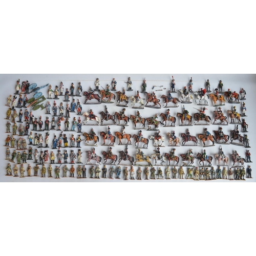 468 - Collection of Del Prado pre-painted cast metal military figures from the Napoleonic Wars and WWII/po... 