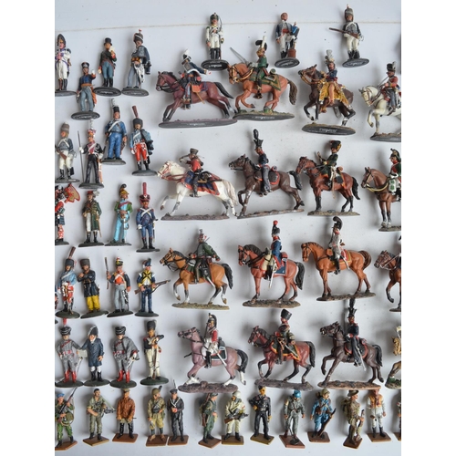 468 - Collection of Del Prado pre-painted cast metal military figures from the Napoleonic Wars and WWII/po... 