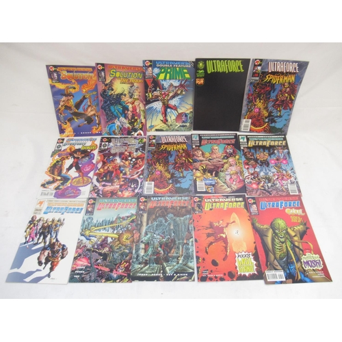 810 - Malibu comics - collection of mixed Malibu comics to inc. The Strangers, Solitaire, Wrath, Ultraforc... 