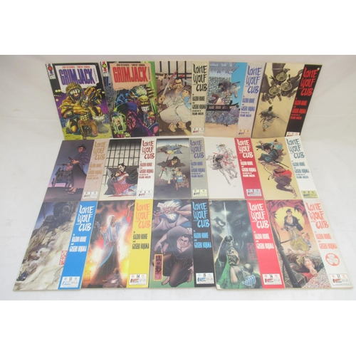 816 - First Comics - mixed collection of Grim Jack and Lone Wolf & Cub comics/books (approx. 81)