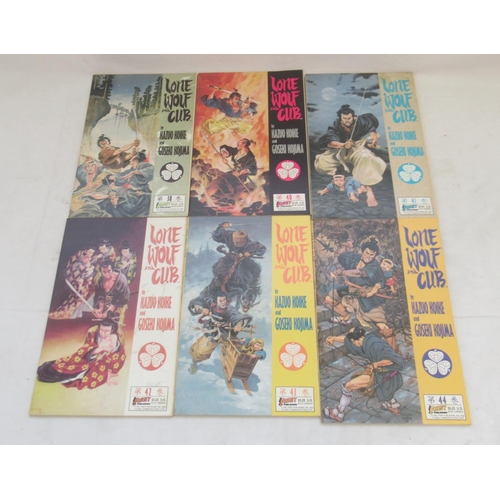 816 - First Comics - mixed collection of Grim Jack and Lone Wolf & Cub comics/books (approx. 81)