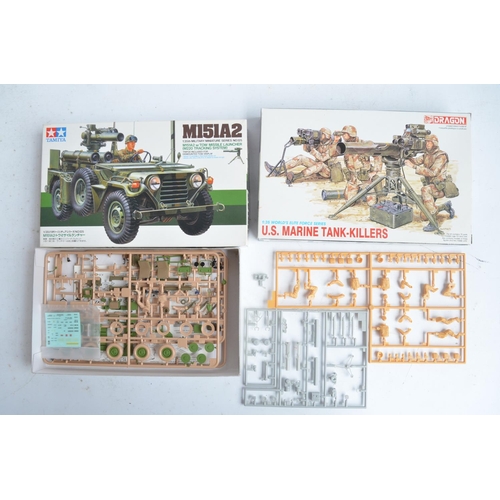 469 - Collection of plastic model kits from Tamiya and Italeri to include Italeri/Dragon 1/72nd scale MI-2... 