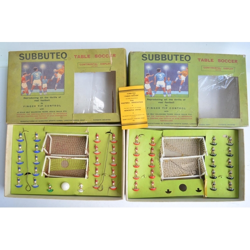 475 - Collection of vintage and modern Subbuteo sets and accessories to include floodlighting C101 set, Fr... 