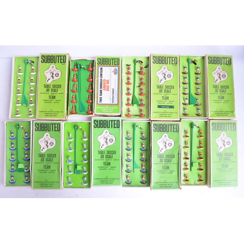 479 - Forty eight boxed vintage Subbuteo table football teams, most sets complete